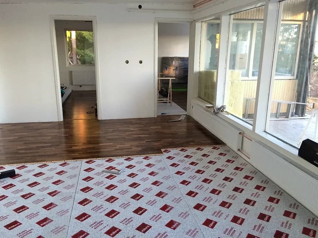 Rummen under renoveringen