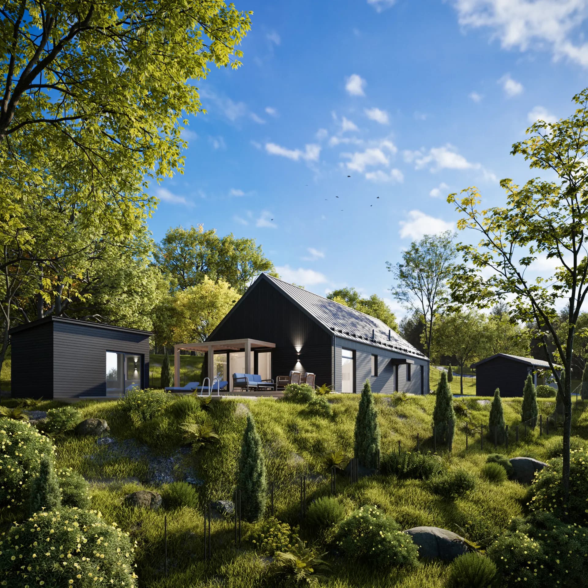 Villa byggd i egen regi på Lappalund, Lisö
